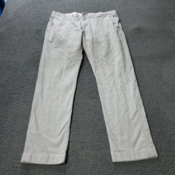 J Crew 484 Slim Stretch Pants Gray Mens Size 34x29 Measured - Picture 3 of 7